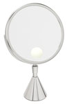 vanity table top mirrors with spot light - petite elegance in chrome finish