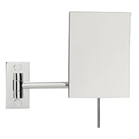 an image of the square single arm non-lighted mirror