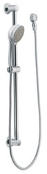 photo of the Eva hand held shower kit, shown in chrome