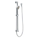 see Moen slide bar hand shower systems