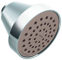 Moen Level series 1.75 gpm shower head, shown in chrome