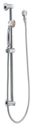 example of the Eva hand held shower kit, shown in chrome