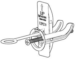 example of a Moen secure mount anchor