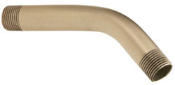 example of the antique bronze finished Moen shower arm