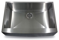 Nantucket 16 gauge zero radius apron front kitchen sink