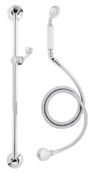 photo of this Newport Brass handheld shower, shown in chrome