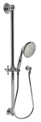 picture of this Newport Brass handheld shower, shown in chrome