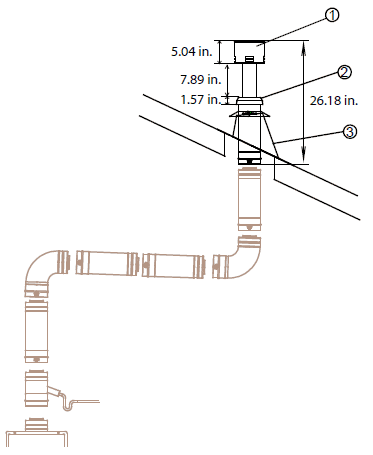 image of concentric vertical venting kits for warm weather