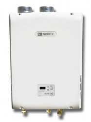 Noritz tankless hydronic boiler