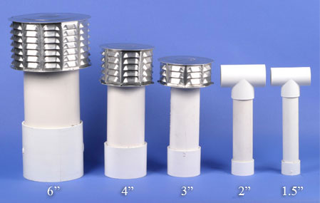 Odorhog vent pipe filters