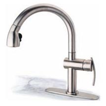 Arko pull-out spray kitchen faucet - brushed nickel Pegasus Arko pull-out spray kitchen faucet