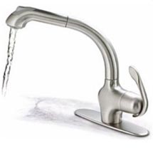 Luxor pull-out spray kitchen faucet - brushed nickel Pegasus Luxor pull-out spray kitchen faucet