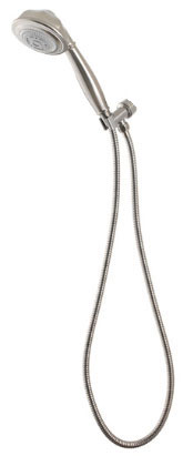 Sedona series hand held shower kit, shown in brushed nickel