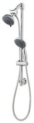 image of the HH2C showerhead and hand held shower combo, shown in chrome