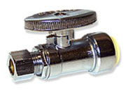 1/4 inch tun push connect straight ball valve