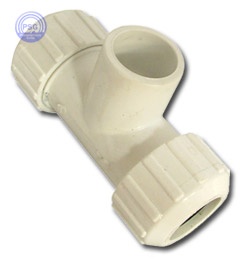 PVC compression Tee with glue side outlet
