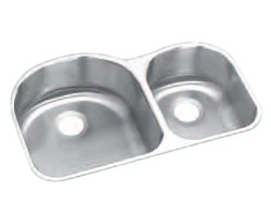 Revere double bowl sink