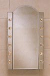 PLM1637 cabinet shown with lights