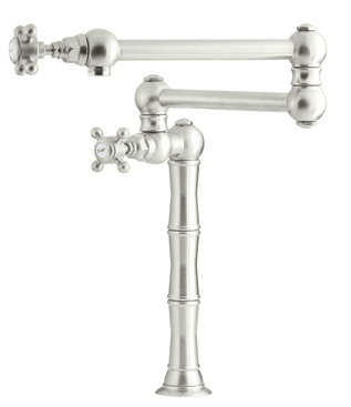 Rohl Pot Filler Faucet, shown in Chrome