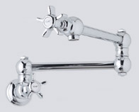 Rohl Pot Filler Faucet, shown in Chrome