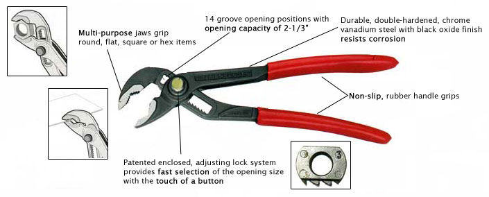 Professional-Grade Water Pump Pliers by Rothenburger Professional-Grade Water Pump Pliers by Rothenburger image