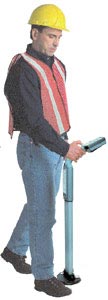 Image of Utility Marker Locator being used Image of Utility Marker Locator being used