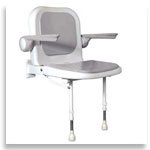 image of fold up shower seat