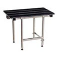 Bench style shower seat with legs
