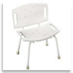 image of tub and shower chair