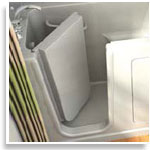 image of walk in tub with door open