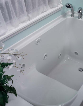 Safety Tubs walk-in tub inside - click for larger view