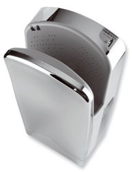 Dualflow high speed hand dryer in bright finish