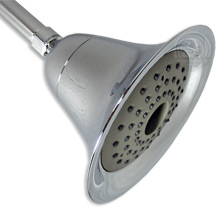 bell shaped showerhead with two rain settings