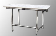 Seachrome Bench Style Folding Shower Seats w/ Swing Down Legs