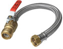 Sharkbite lead free stainless steel water flex with valve