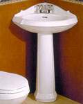 Sheffield Corner Pedestal Sink