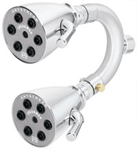 Fabulous twin shower is great for any home