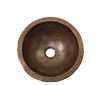 hand hammered metal undermount lavatory sinks