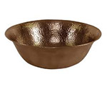 hand hammered copper vessel sinks