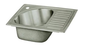 single bowl sink with drainboard