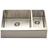 stainless steel apron front double bowl kitchen sink