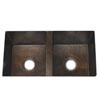 copper double bowl kitchen sinks