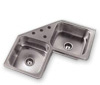 stainless steel corner kitchen sinks