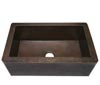 copper farmhouse single bowl kitchen sink