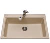 single bowl drop-in composite sinks