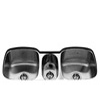 stainless steel triple bowl undermount kitchen sinks