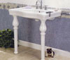 two-legged lavatory sink