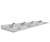 quadruple station lavatory wash sink