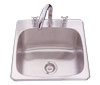stainless steel single bowl laundry sink