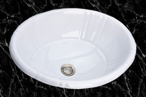 porcelain bathroom sink